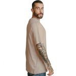 Kit 3 Camisetas Oversized 100% Algodão - Bege 