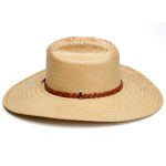Chapéu de Palha Modesto C/ Tira Caramelo