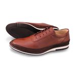 Sapato Casual Ettore, Arena - Couro Tabaco.