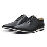Sapato Casual Ettore, Aprilia - Couro Preto