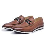 Sapato Casual Ettore, Carrara - Couro Caramelo