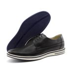 Sapato Casual Ettore, Bari - Couro Preto