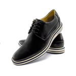 Sapato Casual Ettore, Bari - Couro Preto