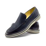 Sapato Casual Ettore, Perúgia- Couro Azul