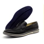 Sapato Casual Ettore, Perúgia - Couro Preto