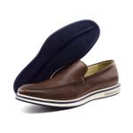 Sapato Casual Ettore, Perúgia- Couro Tabaco