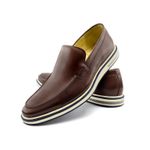 Sapato Casual Ettore, Perúgia- Couro Tabaco