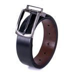 Cinto Dupla Face Ettore, 100% - Couro Preto