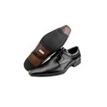 Sapato Confort Ettore, Ravena - Couro Preto.