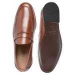 Sapato Social Ettore, Slim - Couro Caramelo