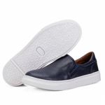 Slip On Couro Marinho M01