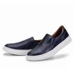 Slip On Couro Marinho M01