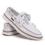 DOCKSIDER COURO BRANCO CRAQUELE
