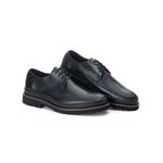 Sapato Derby Confort Couro Preto