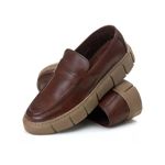 Slip On Confort Couro Mouro