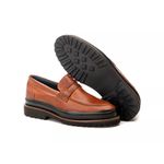 Sapato Loafer Confort Couro Castor 