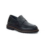 Sapato Loafer Confort Couro Preto