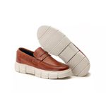 Slip On Confort Couro Castor 