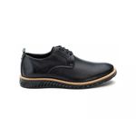 Sapato Derby Casual Couro Preto Black