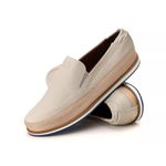 Slip On Super Leve Couro Floater Gelo 