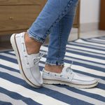 DOCKSIDER COURO BRANCO CRAQUELE