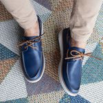DOCKSIDER COURO MARINHO