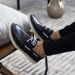 DOCKSIDER COURO PRETO