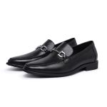 Mocasim Loafer Social Couro Preto 