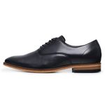 SAPATO SOCIAL OXFORD LISO PRETO - SOLA COURO