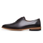 SAPATO SOCIAL DERBY LISO CAFÉ - SOLA COURO