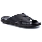 CHINELO COURO PRETO M008 