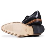 SAPATO SOCIAL LOAFER PRETO GRAVATA - SOLA COURO