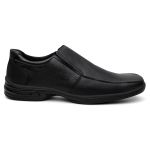 Sapato Slip-on Stratos Couro Preto