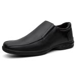 Sapato Slip-on Stratos Couro Preto