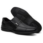 Sapato Slip-on Fivelado Stratos Preto