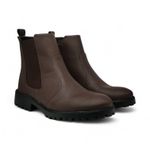 Bota Chelsea Couro Preta