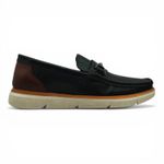 Mocassim Masculino Fusion Transit Couro Preto