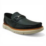 Mocassim Masculino Fusion Transit Couro Preto