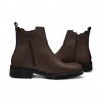 Bota Chelsea Couro Preta