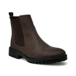 Bota Chelsea Couro Preta