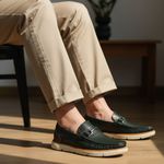 Mocassim Masculino Fusion Transit Couro Preto