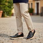 Mocassim Masculino Fusion Transit Couro Preto