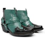 Bota Country Preto e Menta