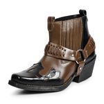 Bota Country Preto e Caramelo