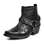 Bota Country Preto Croco