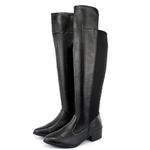 Bota Feminina Over em Neoprene Preta com Bico fino 