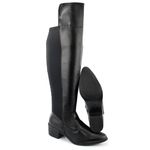 Bota Feminina Over em Neoprene Preta com Bico fino 