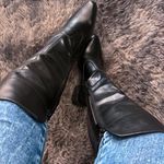 Bota Feminina Over em Neoprene Preta com Bico fino 