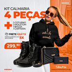 Kit Coturno Feminino,1 Moletom Preto Save The Animals, 1 Bolsa Festa/Balada e Carteira 