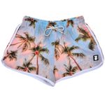 Short Feminino com Estampa Coqueiros 